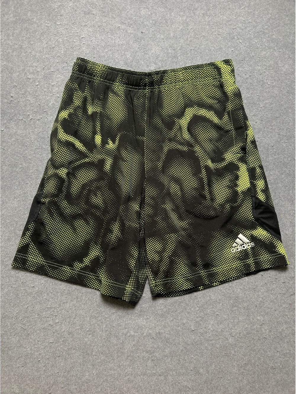 Adidas Men's Athletic Shorts Climalite Size M Green Black